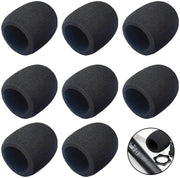 Pannello di schermo microfono - 8 pezzi - Copertura in schiuma gommosa - Riciclabile - Lavabile - Filtro acustico - Ombrello per microfono