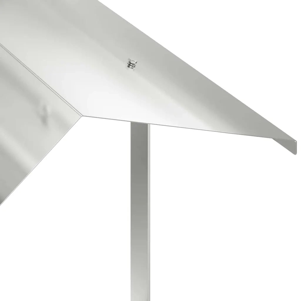 vidaXL Cappa Camino Argento 60 x 60 x 38 cm Acciaio inossidabile