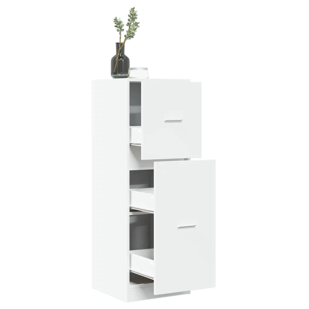 Armadietto da Farmacia Bianco 40x41x118 cm in Truciolato