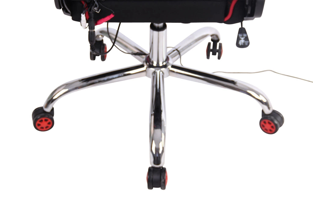 Sedia Ufficio Massaggiante Limit XM In Tessuto nero/rosso