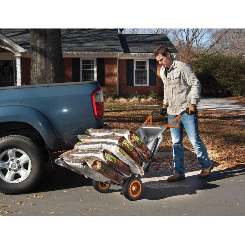 Carriola multifunzione Aerocart WG050 8 funzioni 136 kg trasporto giardino - WORX