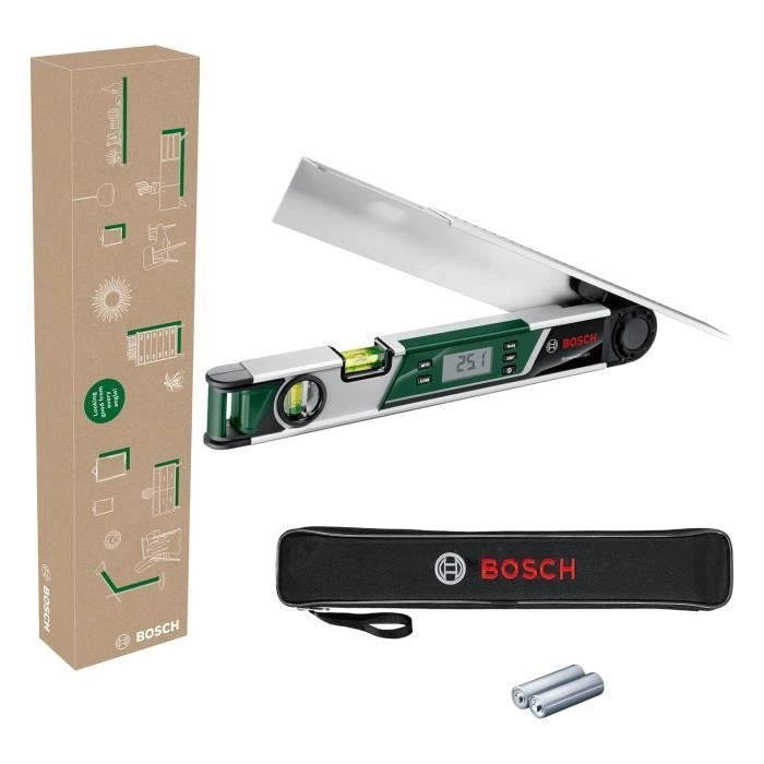 Calibro angolare UniversalAngle di Bosch (misurazione precisa e trasferimento di angoli fino a 220, con funzione di calcolo integrata per