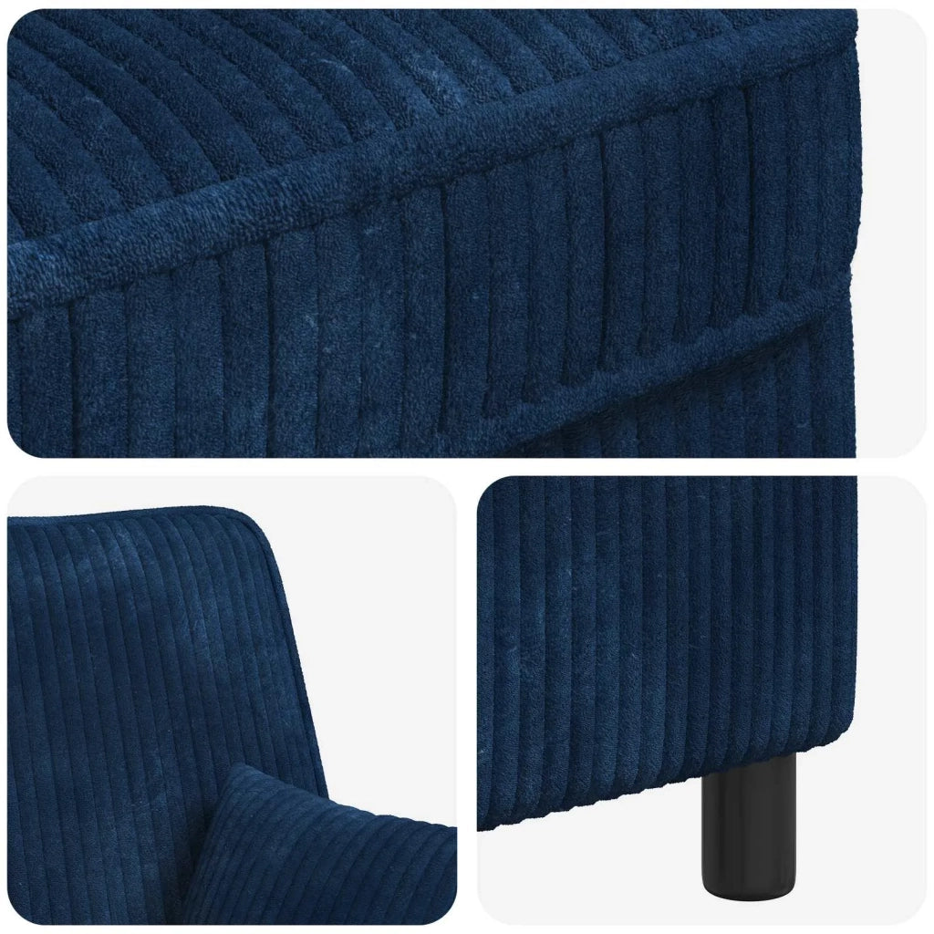 Poltrona XXL con cuscini Navy Tessuto a 1,5 linee 42043501
