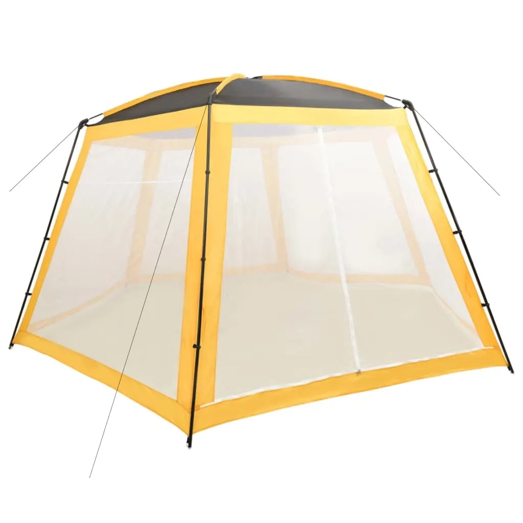 Tenda per Piscina in Tessuto 590x520x250 cm Giallo