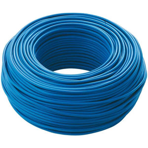 Cavo elettrico cordina unipolare blu antifiamma FS17 1 x 6 mm matassa 100 m