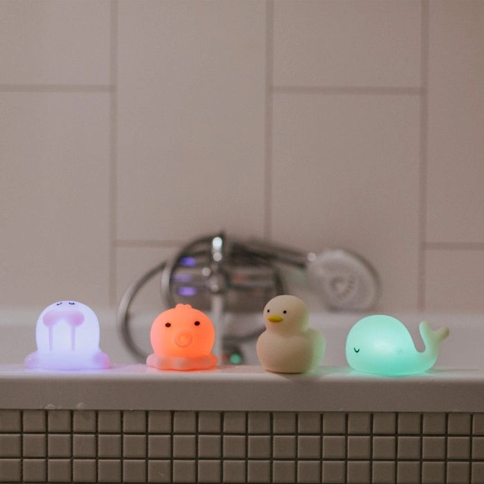 Set 4 lampade notturne marine RGB a batteria Mary's