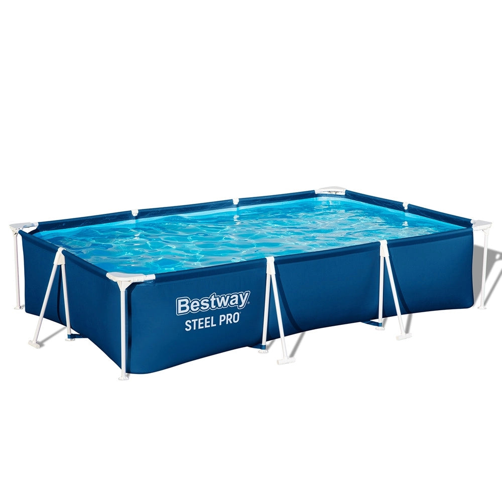 Trade Shop - Piscina Rettangolare Steel Pro Con Struttura In Acciaio Pompa Filtro 300x201x66cm 56411 -