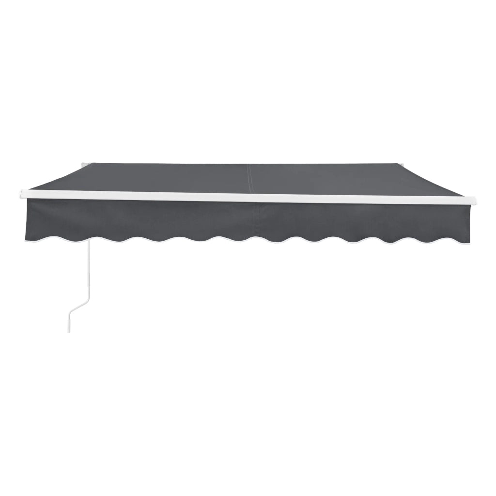 Tenda da sole con manovella 300 x 250 cm grigio scuro 03_0008305