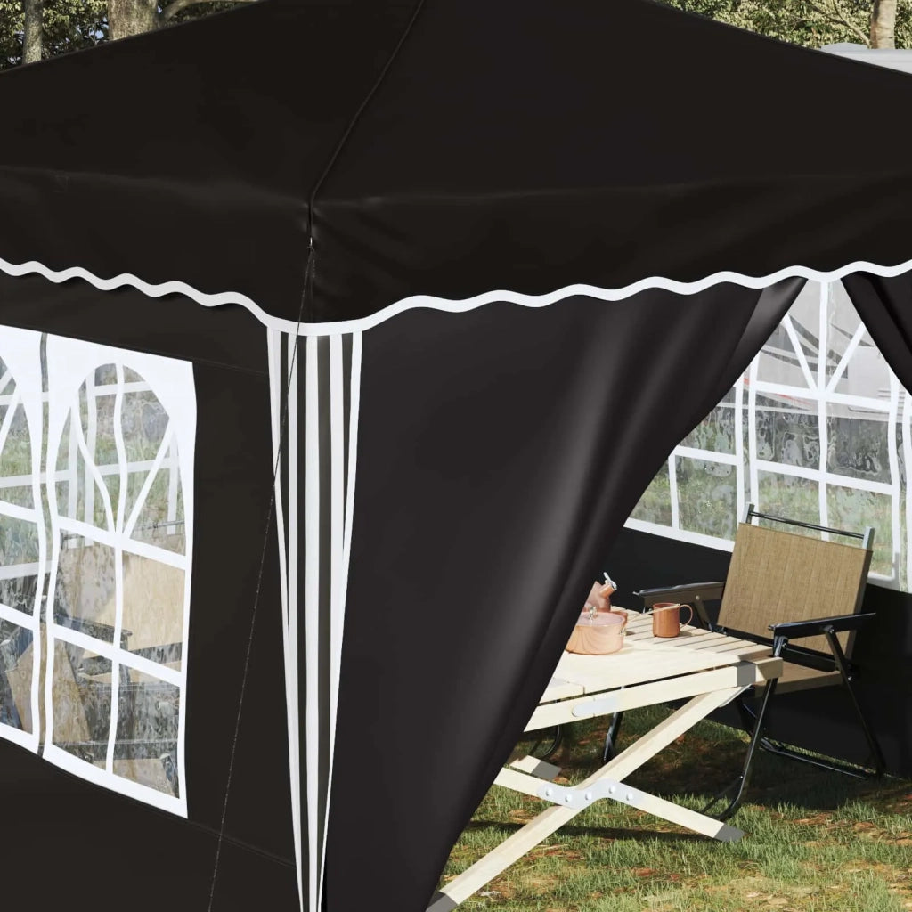 Tenda per feste a pop-up Nero 288 x 288 x 245 cm Tessuto Oxford 42019777