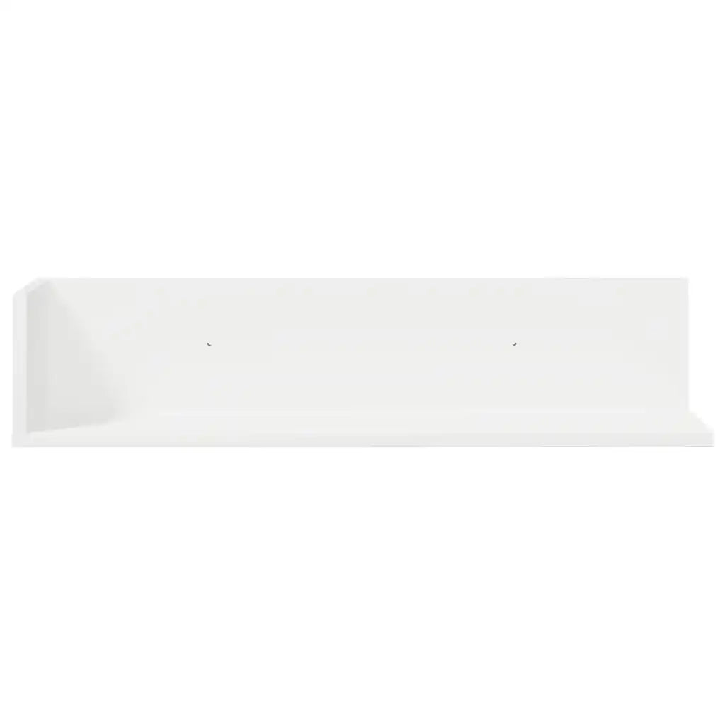 Mensole a Muro 2 pz Bianche 75x16,5x16,5 cm in Truciolato 860031