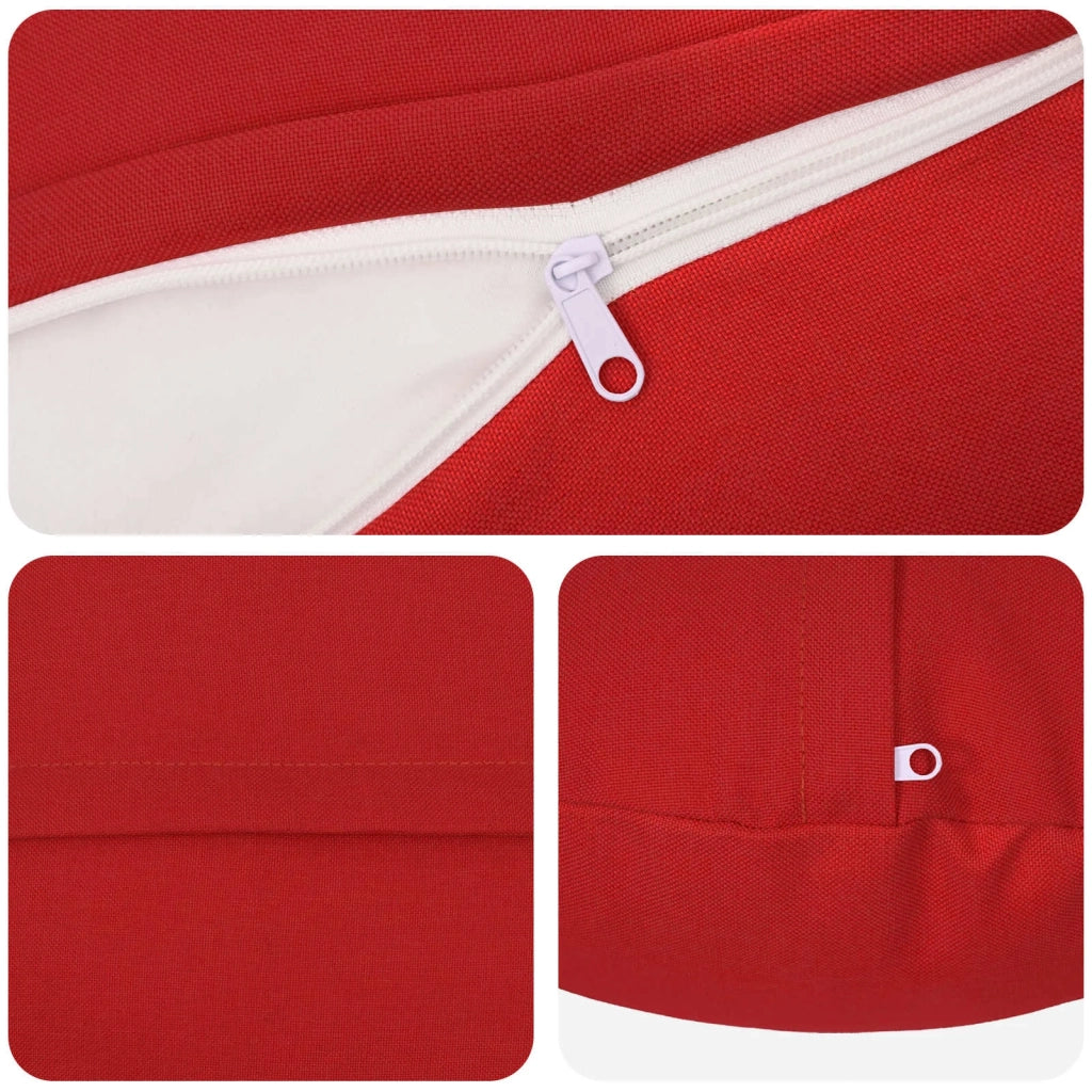 Federa 6 pz HEERLEN Rosso Ø 50 cm Tessuto 922532