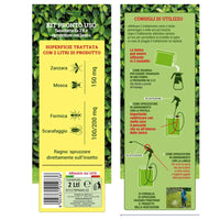 KIT INSETTICIDA ANTIZANZARE PRONTO ALL'USO TANICA LT 2 CON LANCIA E SPRUZZATORE