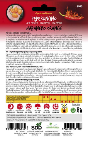 HOT PEPPERS HABANERO ORANGE