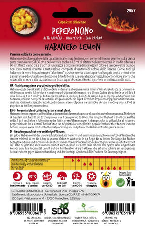 HOT PEPPERS HABANERO LEMON