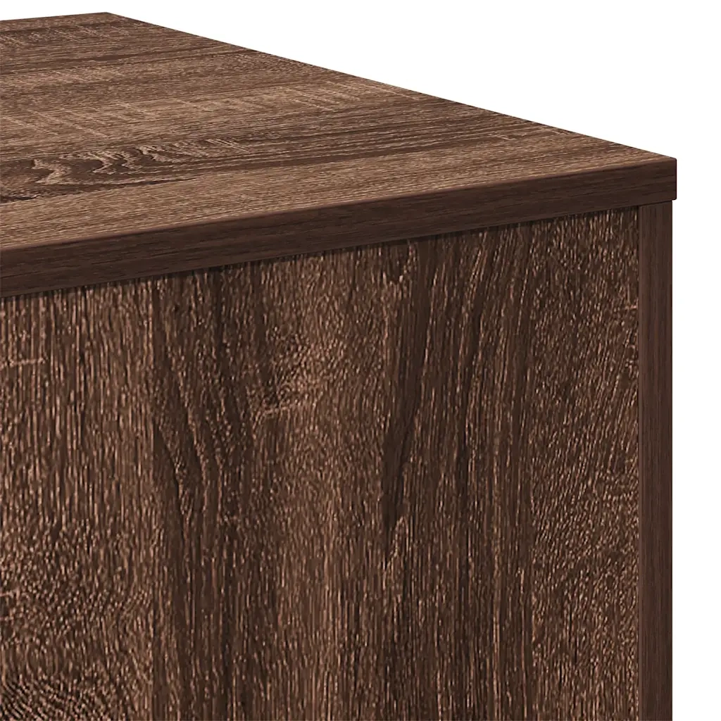 Credenze 3 pz | Madia | Buffet da pranzo | Armadio da pranzo Rovere Marrone in Legno Multistrato
