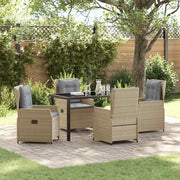 Set da Pranzo per Giardino 5 pcs Beige e Grigio Chiaro 3380962