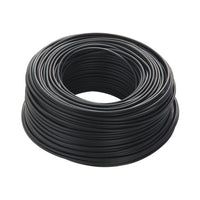 Cavo elettrico cordina unipolare nero antifiamma FS17 1 x 6 mm matassa 100 m