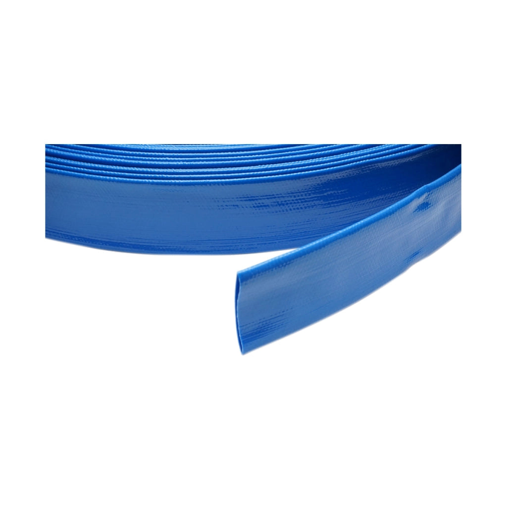 Tubo piatto per acqua per irrigazione in PVC 1,5 pollici, lunghezza 100 m, PN4. Breckner Germany