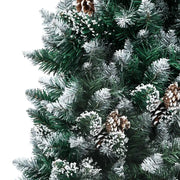 Albero di Natale Artificiale con LED e Set di Palline e Pigne 240 cm 3077533