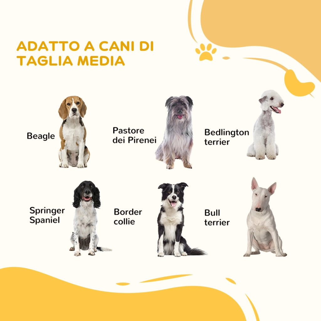 Cancelletto per Cani a 3 Pannelli ¨C Xylo ¨C Bianco 206x90cm