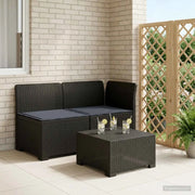 Divano da Giardino a 2 Posti con Cuscini Aspetto Rattan PP 8011927