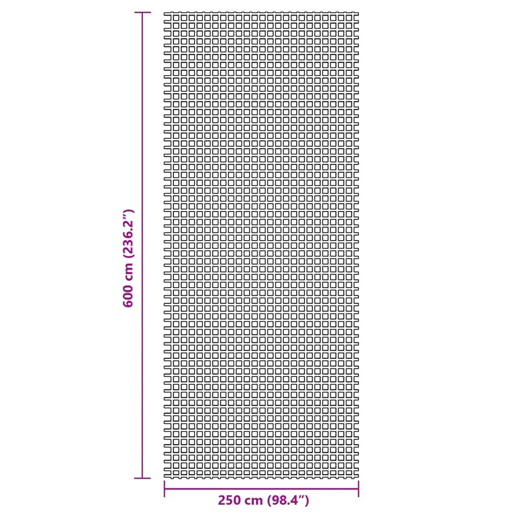 vidaXL Tappeto da Tenda Blu 6x2,5 m