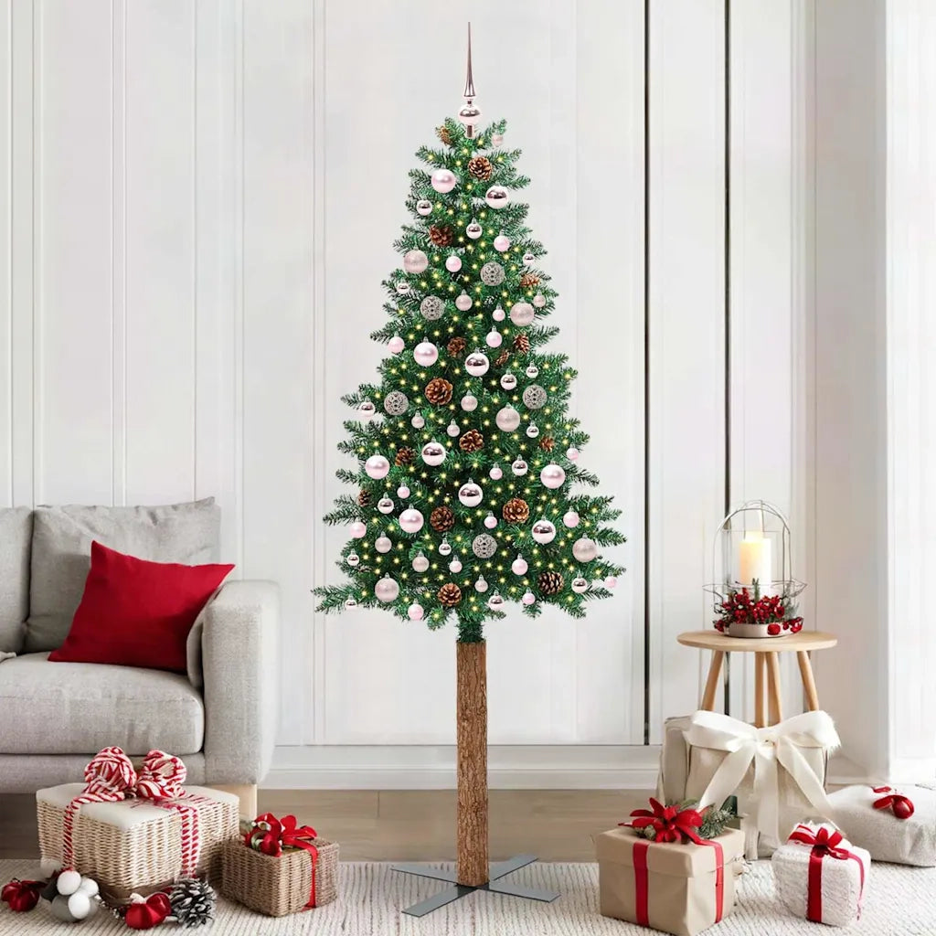 Albero di Natale | Decorazioni natalizie snodato con 300 LED con supporto Verde 210 cm