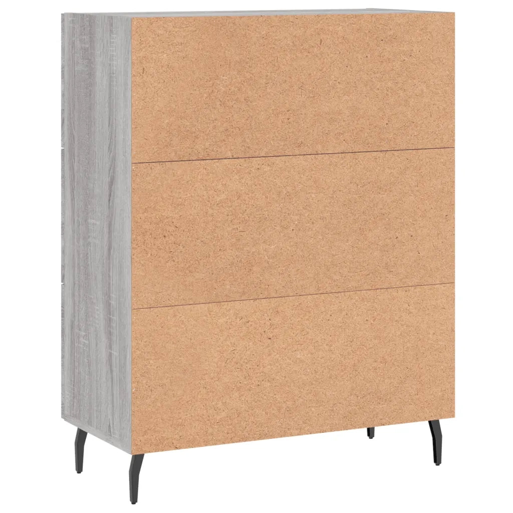 Credenza | Madia | Buffet da pranzo | Armadio da pranzo Grigio Sonoma 69,5x34x90 cm in Legno Multistrato