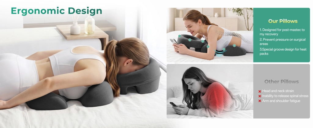 Cuscino di supporto per massaggi ¨C Minimal ¨C adatto a benessere e sonno post operatorio