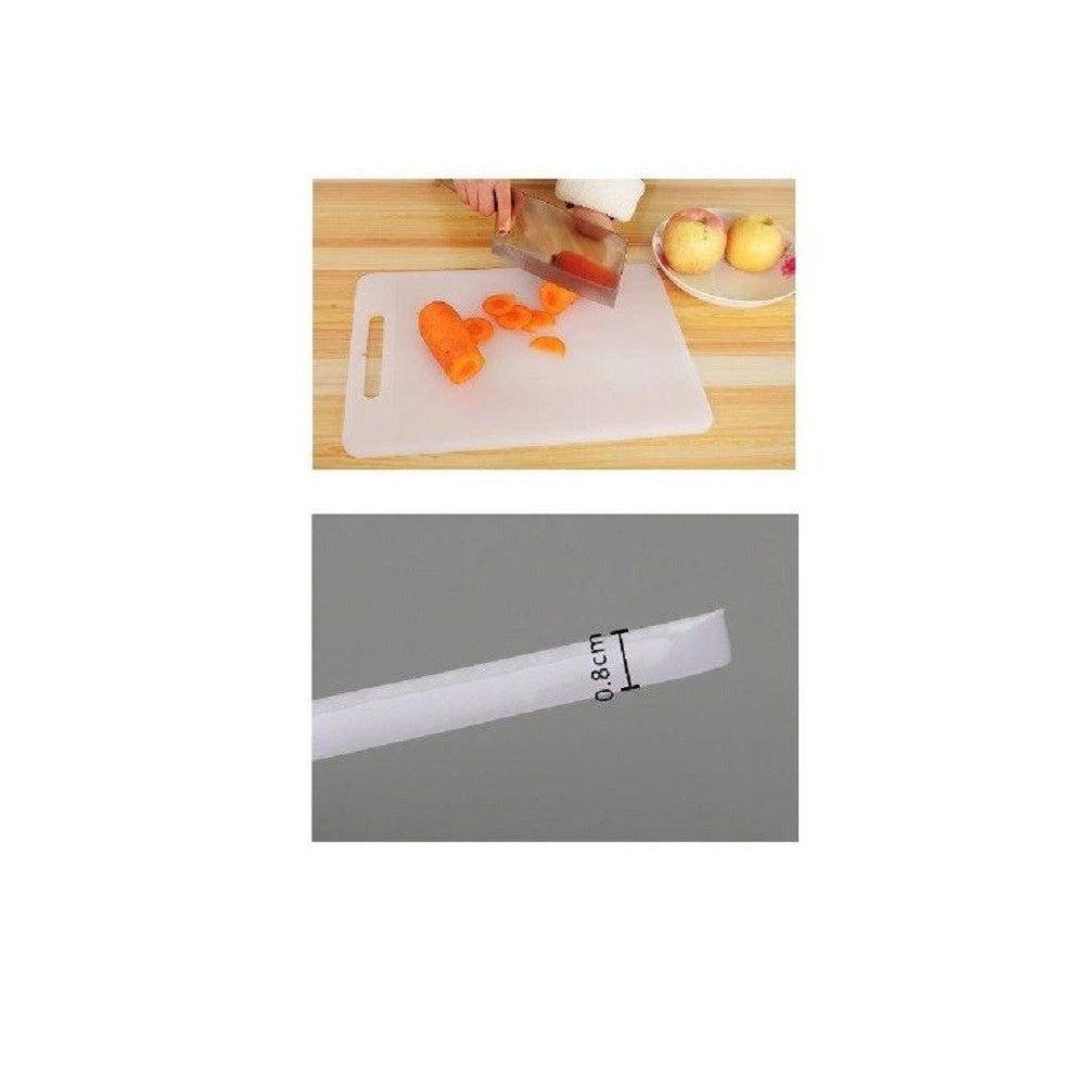 Trade Shop - Tagliere In Plastica Con Canale Scanalatura 30x20x0.8cm Per Verdure Frutta 99409 -