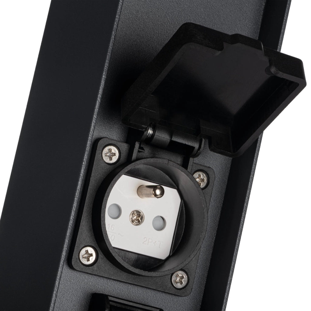 Paletto giardino 50cm quadrato nero G9 11W IP44 Kanlux
