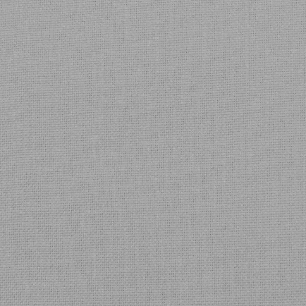 Poggiapiedi Grigio Chiaro 51x41x40 cm in Tessuto 351064