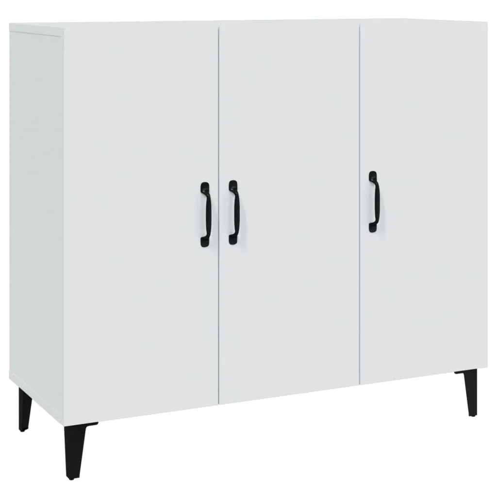 Buffet credenza cassettiera armadio mobile contenitore organizer per cucina soggiorno salotto 90 x 34 x 80 cm legno ingegnerizzato bianco 02_0030529