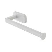 Porta salviette a muro 25 cm in acciaio inox bianco con doppio fissaggio