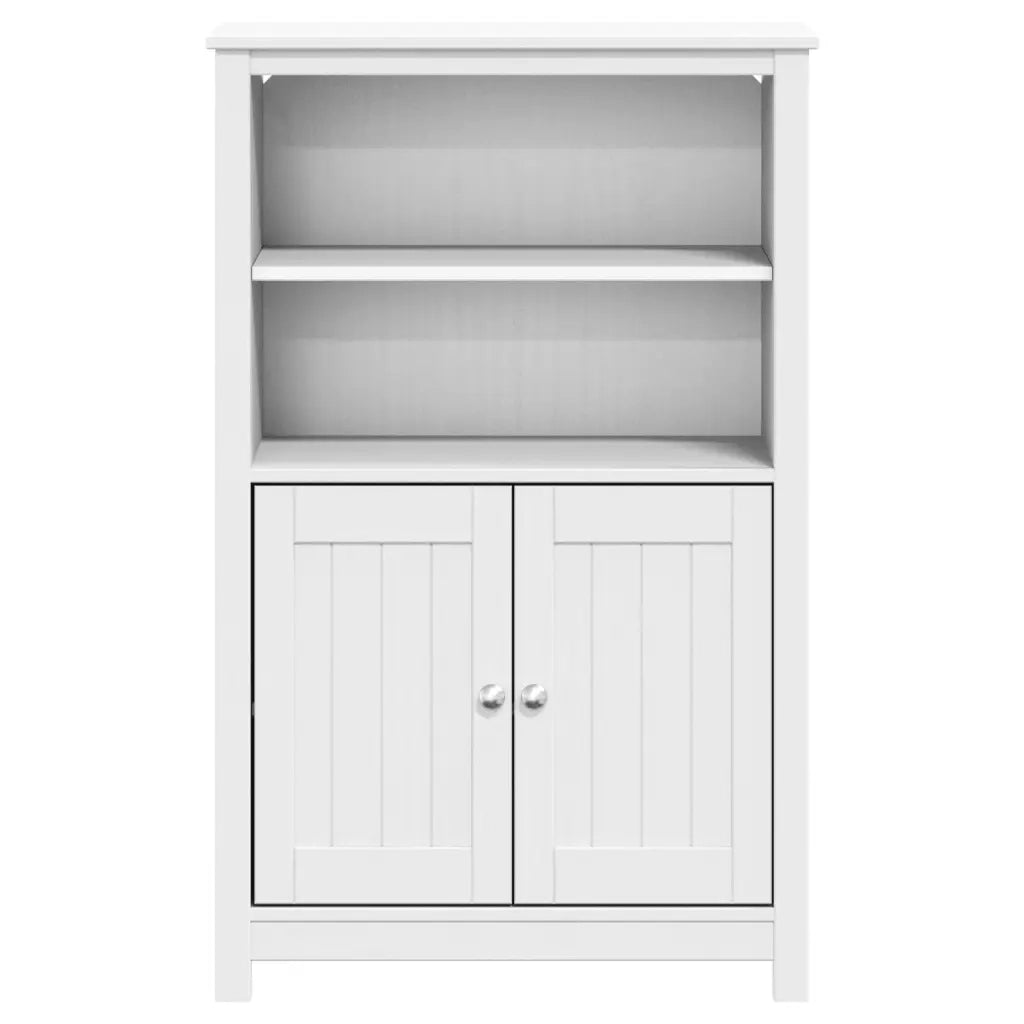 Mobile da Bagno BERG Bianco 69,5x34x110 cm Legno Massello Pino 358546