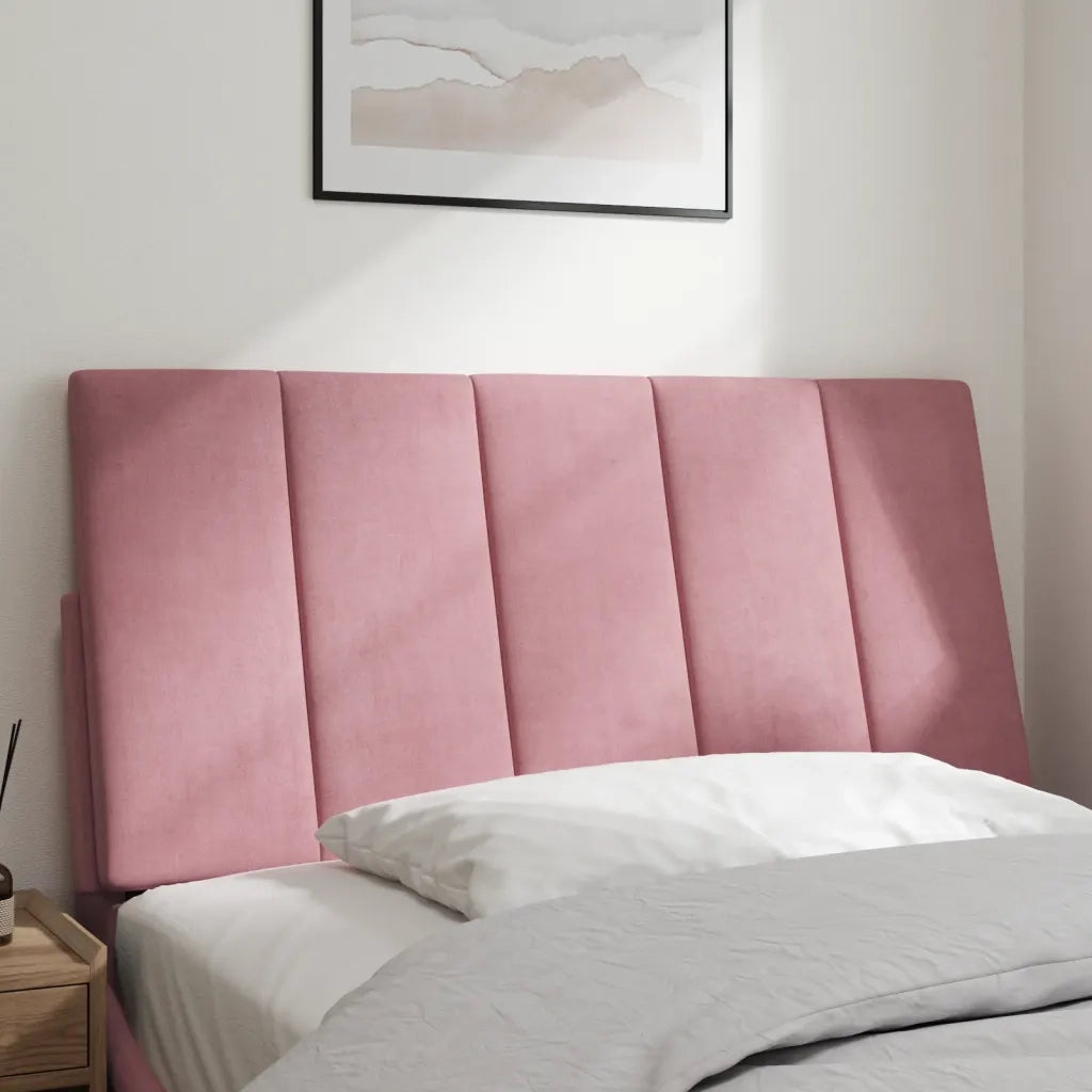 Cuscino Testiera Hanko Rosa 100 cm in Velluto 374660