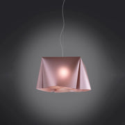 Lampadario Moderno Wanda Polilux ® Pink Metal E Metallo Cromo 3 Luci E27