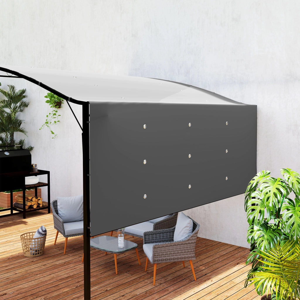 Gazebo con tetto apribile ¨C zephmum ¨C Grigio scuro 3x2.5m