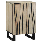 vidaXL Mobile da Bagno con porta Marrone e Nero 38 x 33.5 x 58 cm