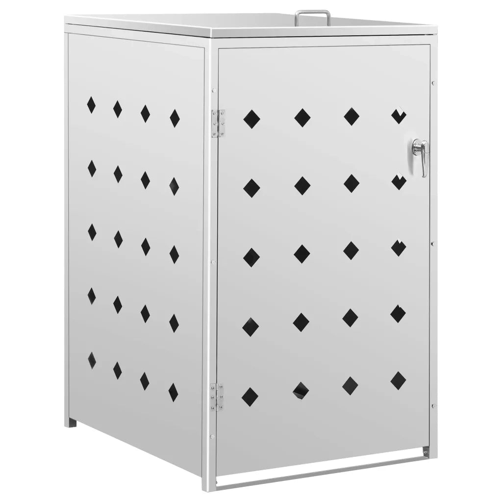 Copribidone per Spazzatura Singolo 240 L in Acciaio Inox 145379