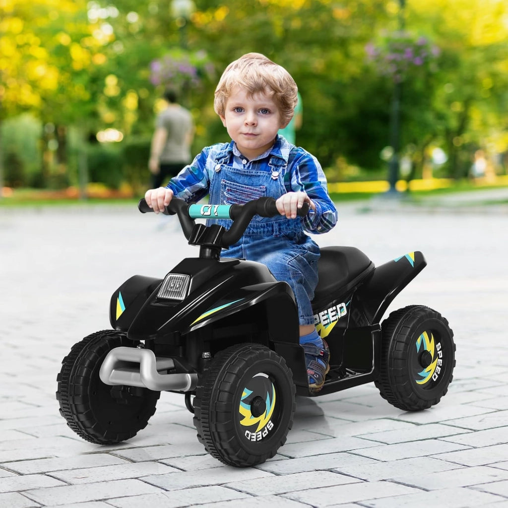 Auto elettrica per bambini, Quad elettrico per bambini ATV 6V, camminata anteriore/posteriore, sedile ergonomico, ruote antiscivolo, caricatore incluso, carico 30 kg, per ragazzi e ragazze 3