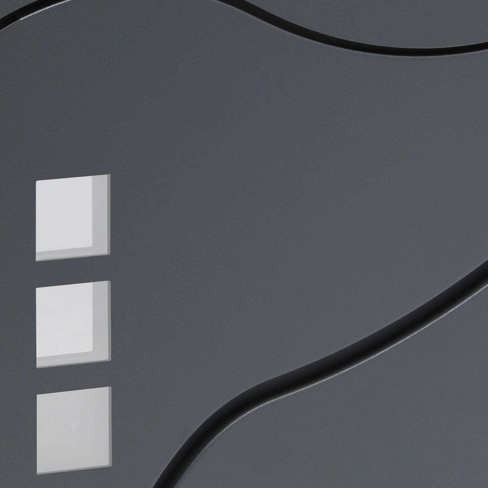 Cassetta postale con vano portagiornale V28 antracite 370 x 105 x 370 mm