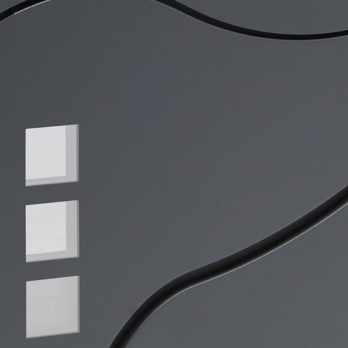 Cassetta postale con vano portagiornale V28 antracite 370 x 105 x 370 mm