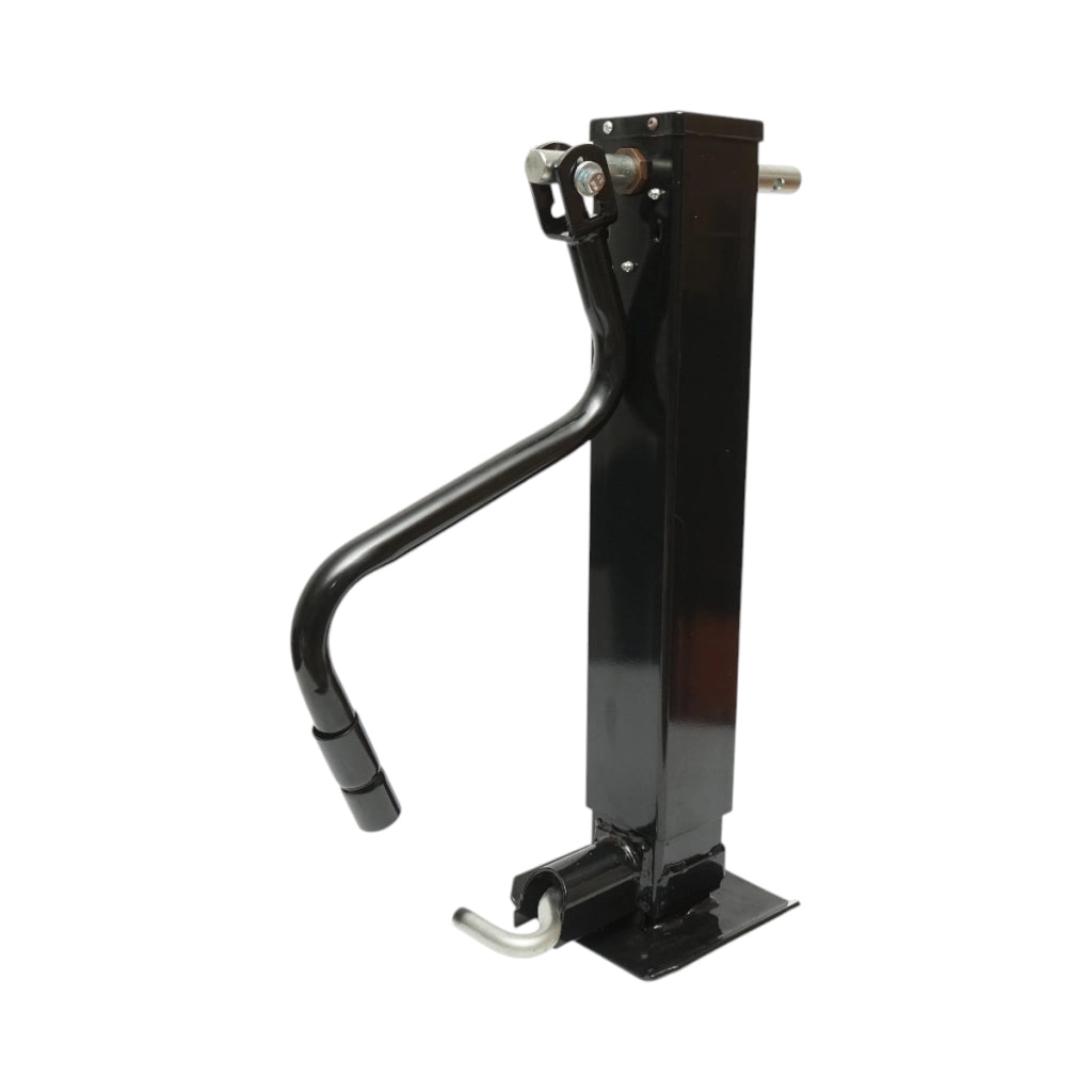 Piede di supporto per rimorchio regolabile con manovella, 71 cm, fissaggio laterale, carico massimo 5443 kg