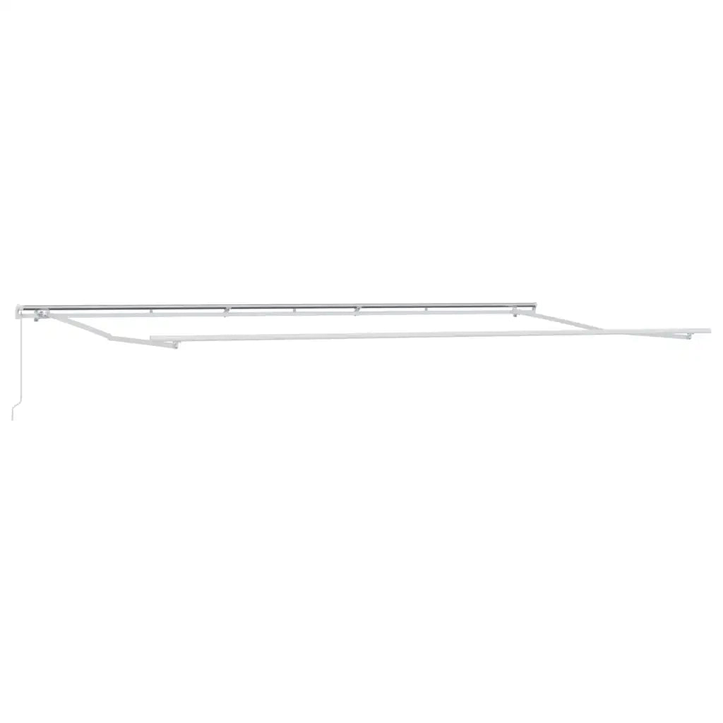 Tenda da Sole Retrattile Manuale Antracite e Bianco 600x300 cm 3216032