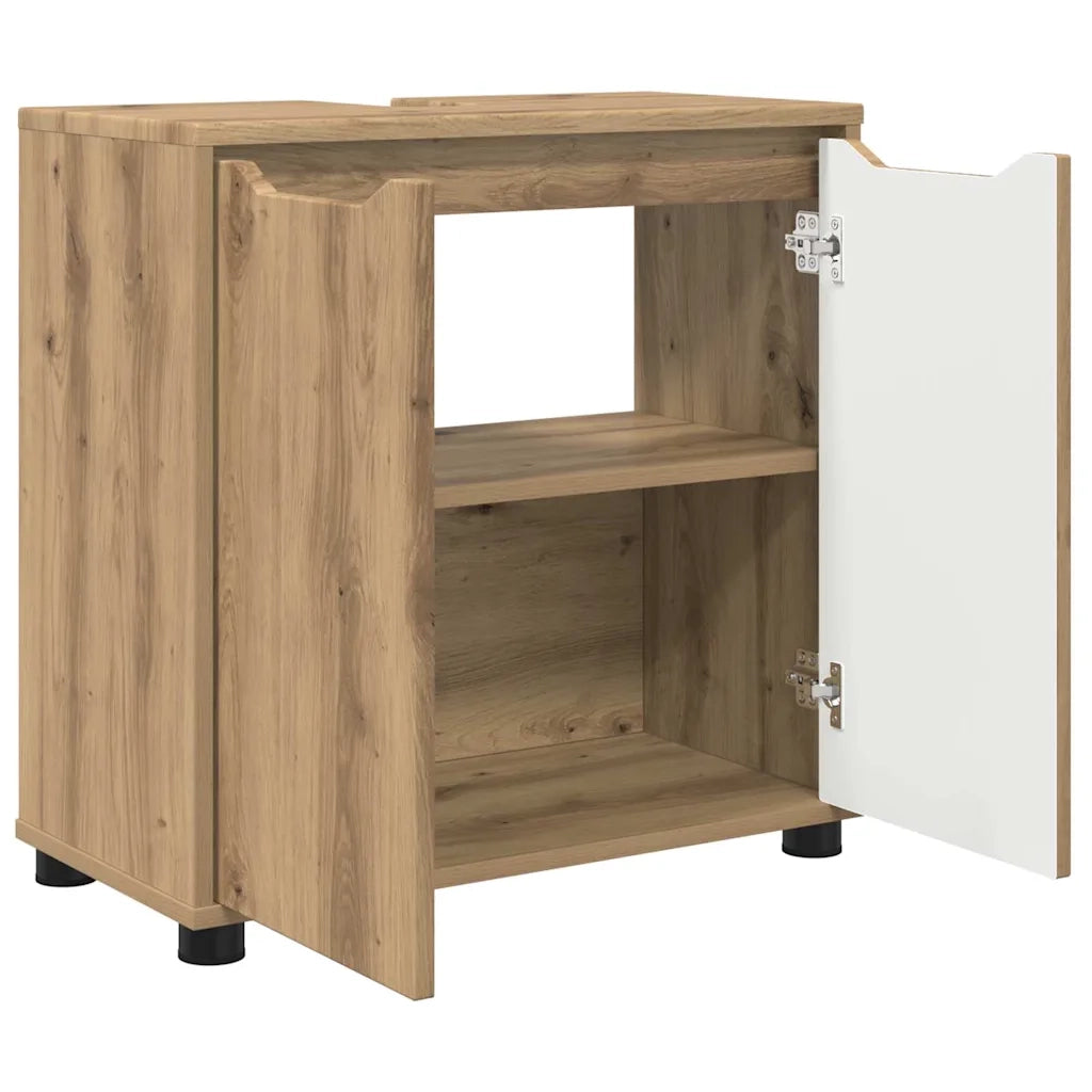 Mobile per lavabo da bagno Rovere artigianale 60 x 30 x 60 cm
