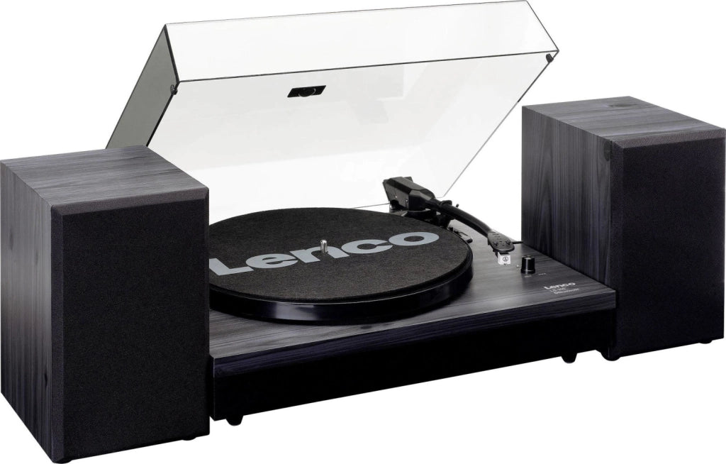 Lenco giradischi ls-300 bluetooth con due diffusori 2 x 10 watt rms colore nero - LS-300 BLACK