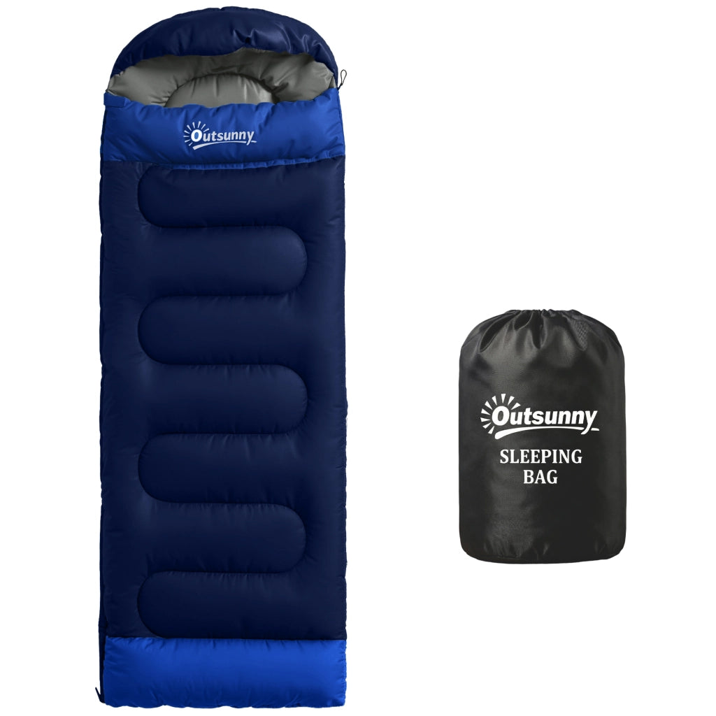 Sacco a Pelo Leggero e Compatto 3 Stagioni Impermeabile Portatile ¨C zephmum ¨C Blu Scuro