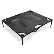 Cuccia da campeggio per cani da esterno rialzata 92 cm tessuto Oxford nero 25 kg max. 16_0002720