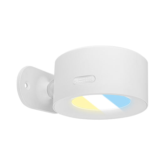 Applique Moderna Tari Plastica Bianco Led Integrato 4,5W